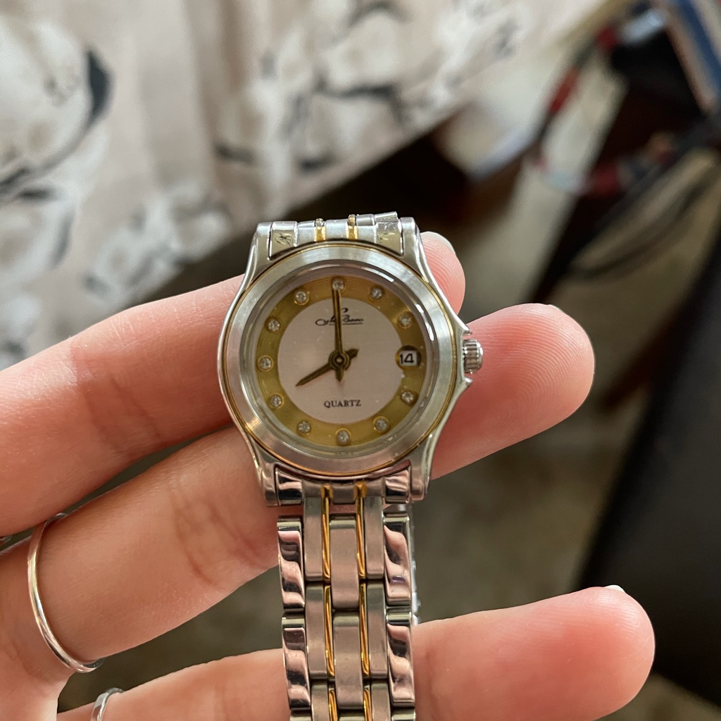 Silver And Gold Watch